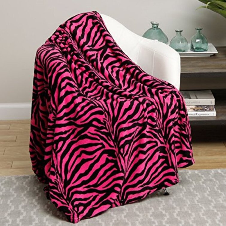 Luxury Plush Zebra Print Blanket